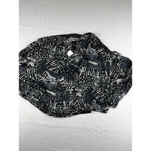 The Classic Women's Animal Print Crop Top Size L/XL Made in USA NWT